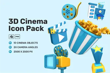 Cinema 3D Illustration Pack