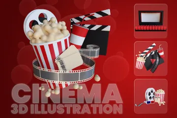 Cinema Pacote de Illustration 3D