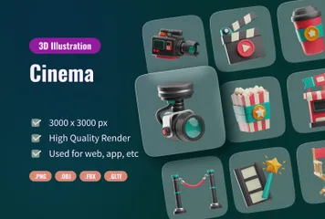 Cinéma Pack 3D Icon