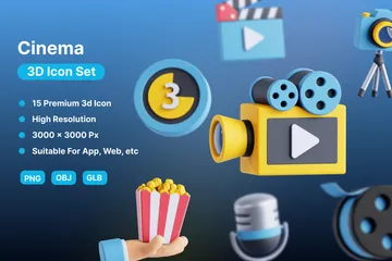 Cinéma Pack 3D Icon