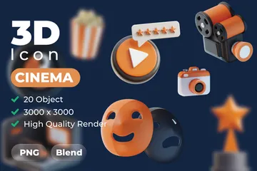 Cinema Pacote de Icon 3D