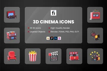 Cinema 3D Icon Pack