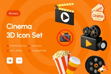 Cinema 3D Icon Pack