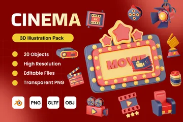 Cinema 3D Icon Pack