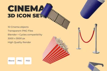 Cinema 3D Icon Pack