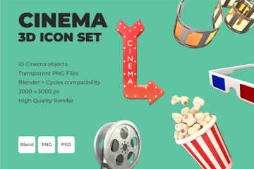 Cinema 3D Icon Pack