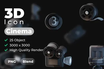 Cinema 3D Icon Pack