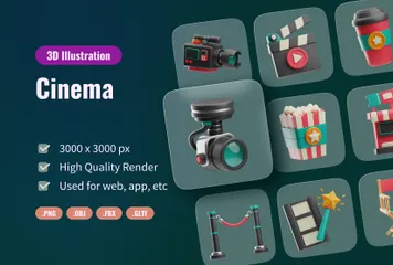 Cinema 3D Icon Pack