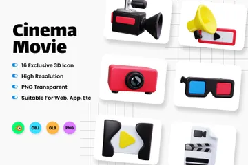 Cinéma Film Pack 3D Icon