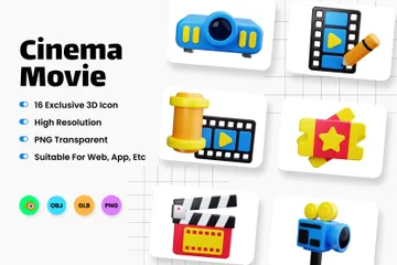 Cinéma Film Pack 3D Icon