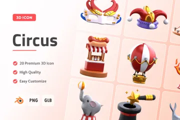 Circus 3D Icon Pack