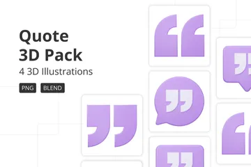 Citation Pack 3D Icon