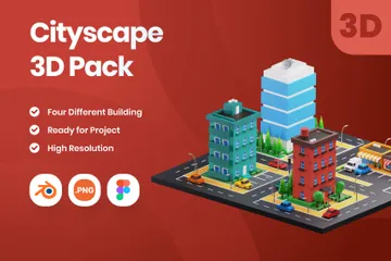 Cityscape 3D Illustration Pack