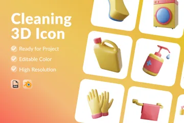 Cleaning 3D Illustration Pack