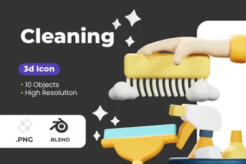 Cleaning 3D Icon Pack