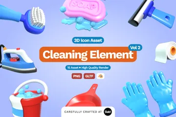 Cleaning Vol2 3D Icon Pack