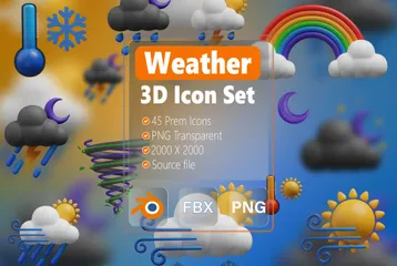 Clima Pacote de Icon 3D