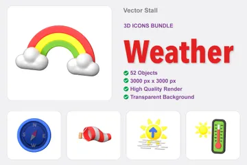 Clima Pacote de Icon 3D