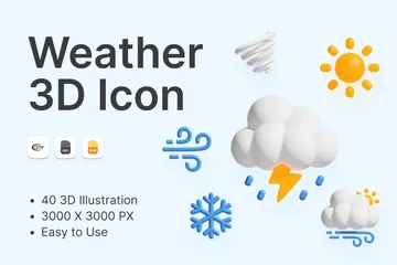 Clima Pacote de Icon 3D
