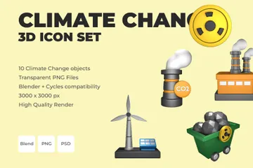 Climate Change 3D Illustration Pack