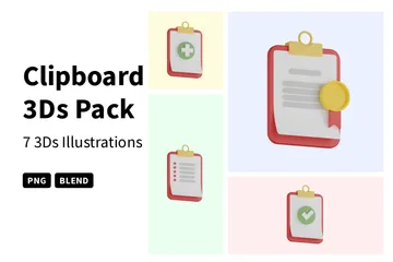 Clipboard 3D Icon Pack