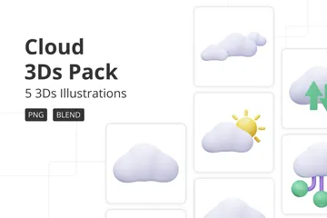구름 3D Icon 팩