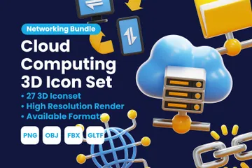 CLOUD COMPUTING 3D Icon Pack