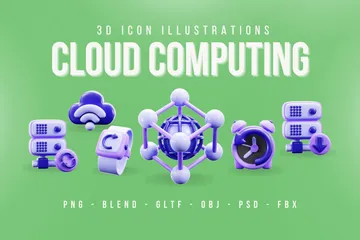 Cloud Computing 3D Icon Pack