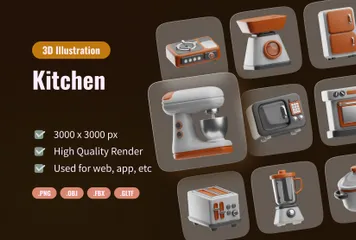 Cocina Paquete de Icon 3D