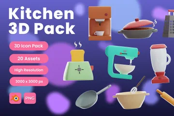 Cocina Paquete de Icon 3D