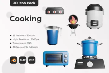 Cocinando Paquete de Icon 3D