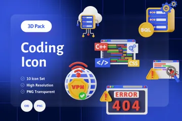 Codificación Paquete de Icon 3D