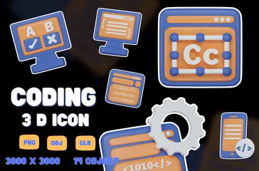 Codificación Paquete de Icon 3D