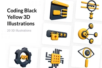 Coding 3D Illustration Pack