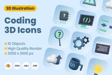 Coding 3D Illustration Pack