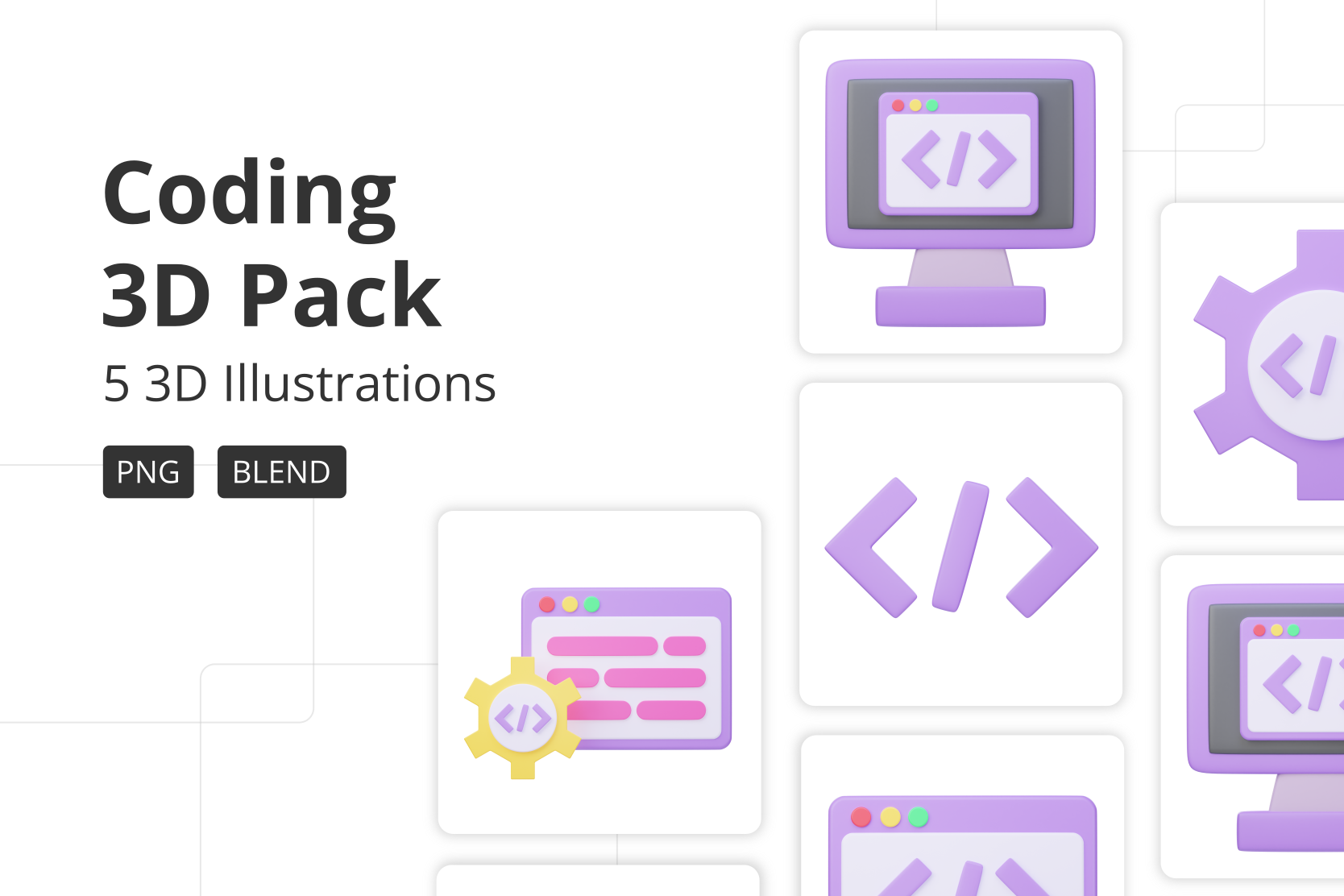 Premium Coding 3D Illustration pack from Science & Technology 3D ...
