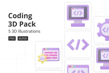 Coding 3D Icon Pack