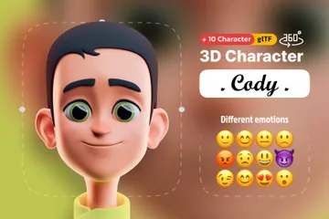 Cody Pacote de Icon 3D
