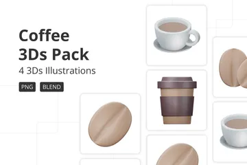 Coffee 3D Icon Pack