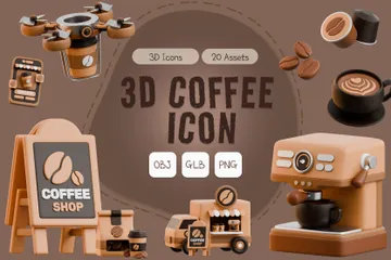 Coffee 3D Icon Pack