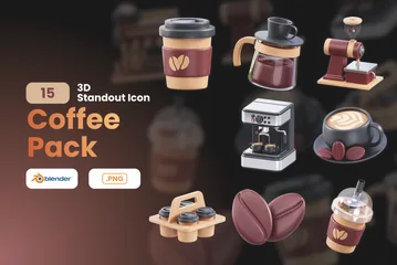 Coffee 3D Icon Pack