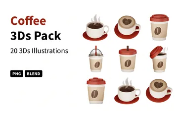 Coffee 3D Icon Pack