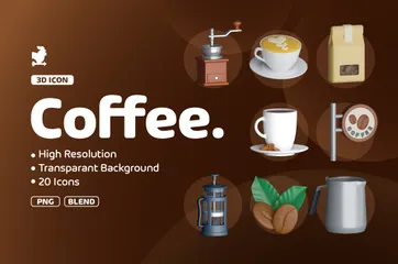 Coffee 3D Icon Pack