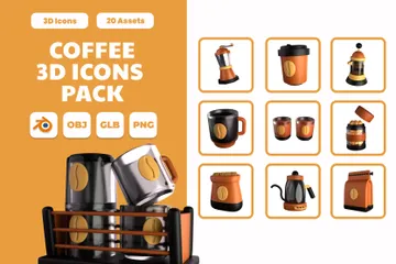 Coffee 3D Icon Pack