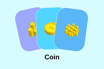 Coin 3D Icon Pack