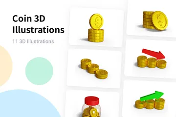 Coin 3D Illustration Pack