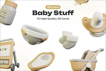 Coisas de bebê Pacote de Icon 3D