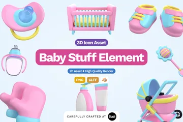 Coisas de bebê Vol2 Pacote de Icon 3D