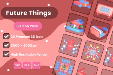 Coisas Futuras Pacote de Icon 3D