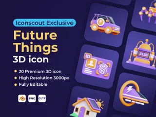 Coisas Futuras Pacote de Icon 3D